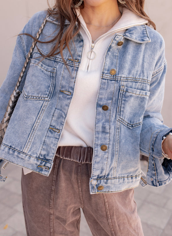The Americana Classic Relaxed Oversized Denim Jacket