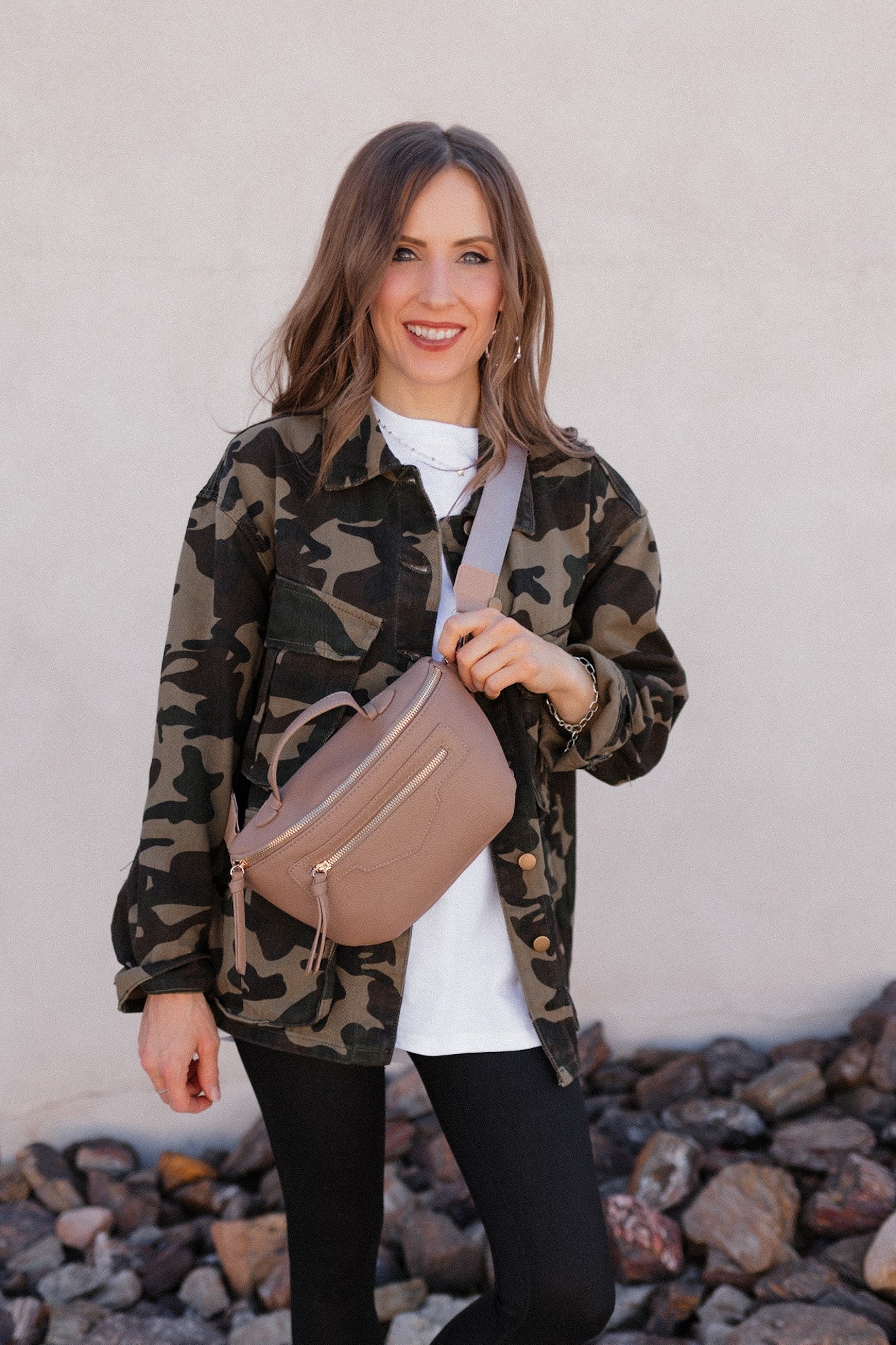 Outlands Oversized Camo Cargo Pocket Denim Jacket-Shackets-Krush Kandy, Women's Online Fashion Boutique Located in Phoenix, Arizona (Scottsdale Area)