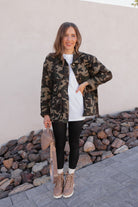 Outlands Oversized Camo Cargo Pocket Denim Jacket-Shackets-Krush Kandy, Women's Online Fashion Boutique Located in Phoenix, Arizona (Scottsdale Area)