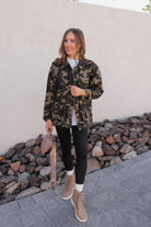 Outlands Oversized Camo Cargo Pocket Denim Jacket-Shackets-Krush Kandy, Women's Online Fashion Boutique Located in Phoenix, Arizona (Scottsdale Area)