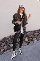 Outlands Oversized Camo Cargo Pocket Denim Jacket-Shackets-Krush Kandy, Women's Online Fashion Boutique Located in Phoenix, Arizona (Scottsdale Area)