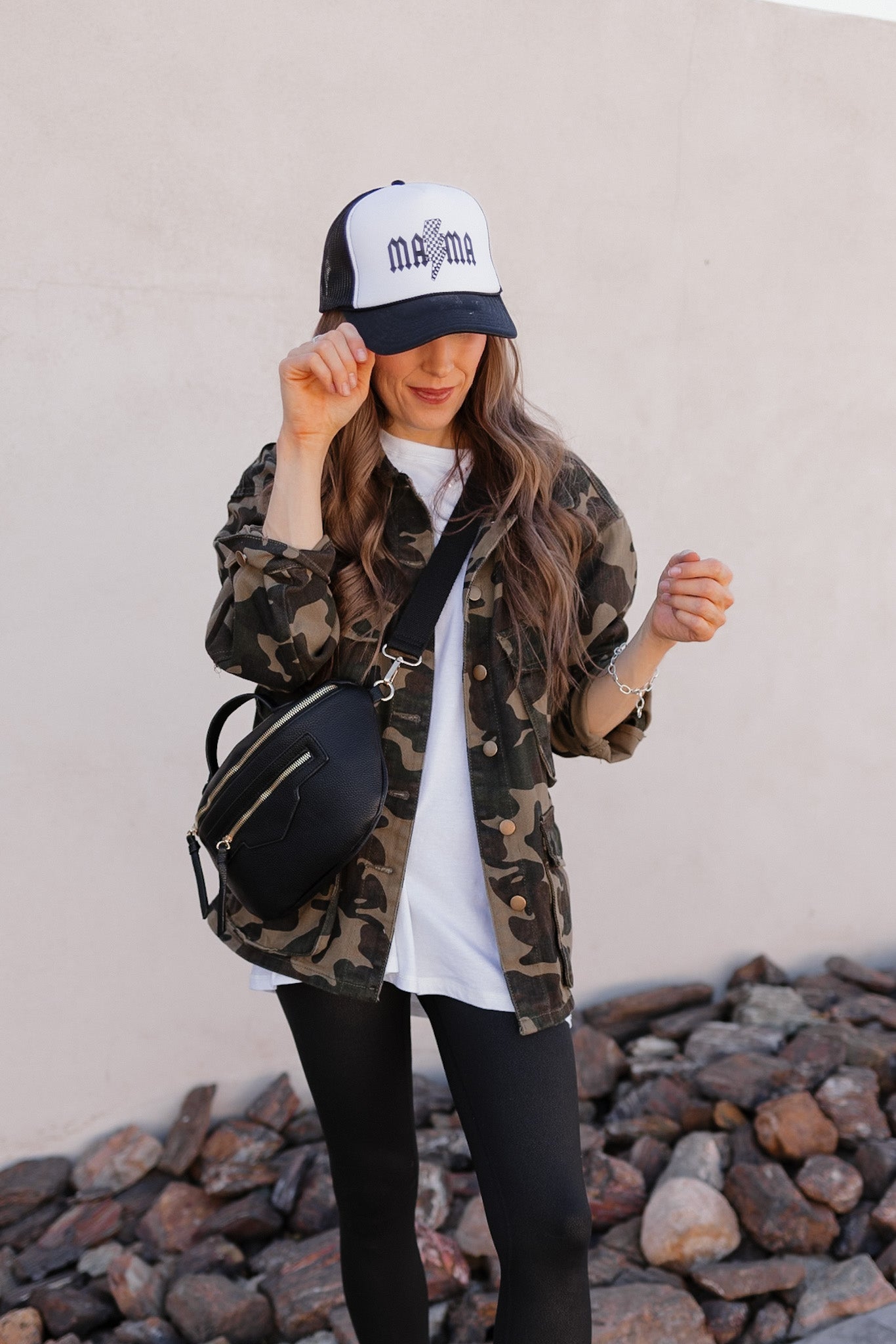 Outlands Oversized Camo Cargo Pocket Denim Jacket-Shackets-Krush Kandy, Women's Online Fashion Boutique Located in Phoenix, Arizona (Scottsdale Area)