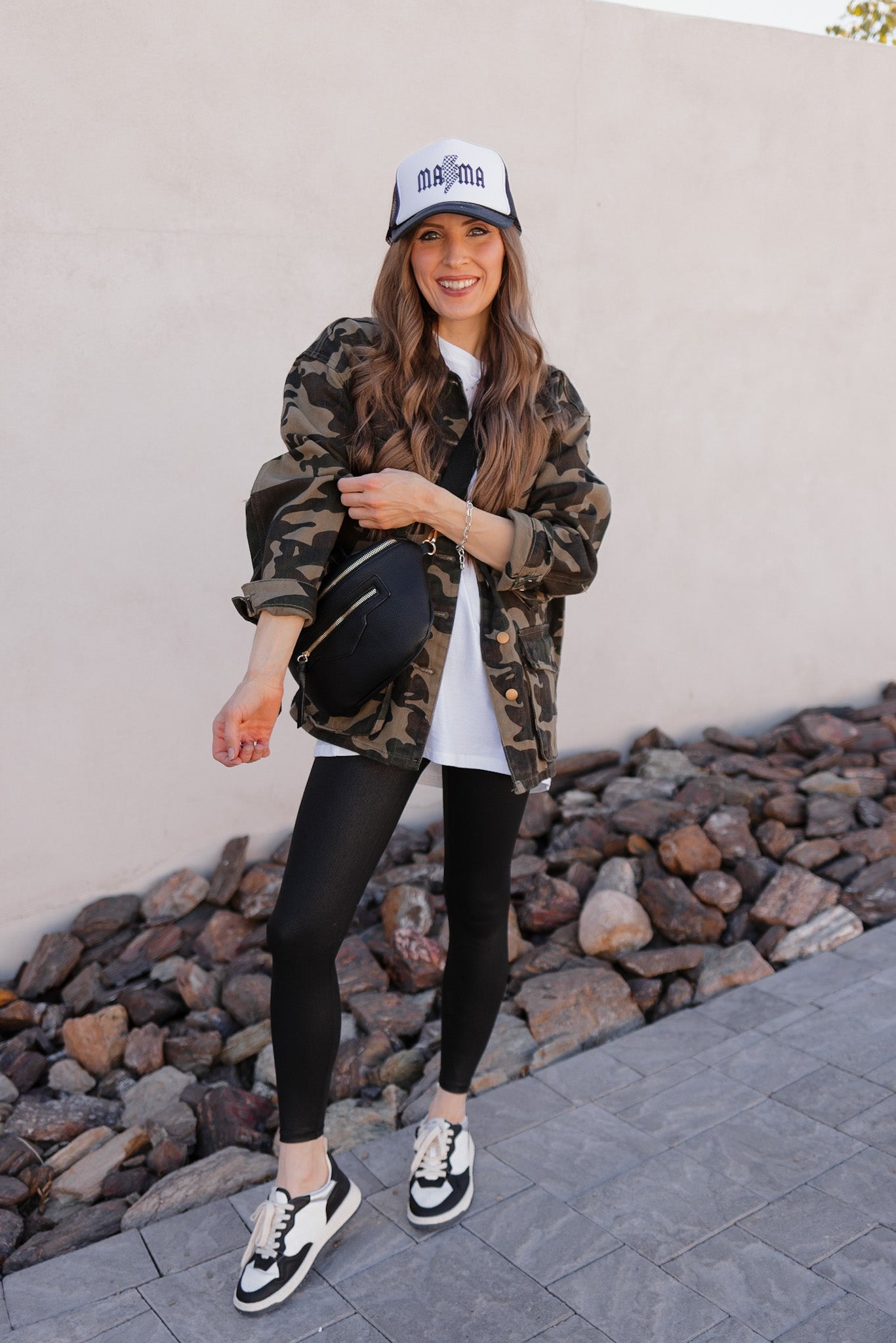 Outlands Oversized Camo Cargo Pocket Denim Jacket-Shackets-Krush Kandy, Women's Online Fashion Boutique Located in Phoenix, Arizona (Scottsdale Area)