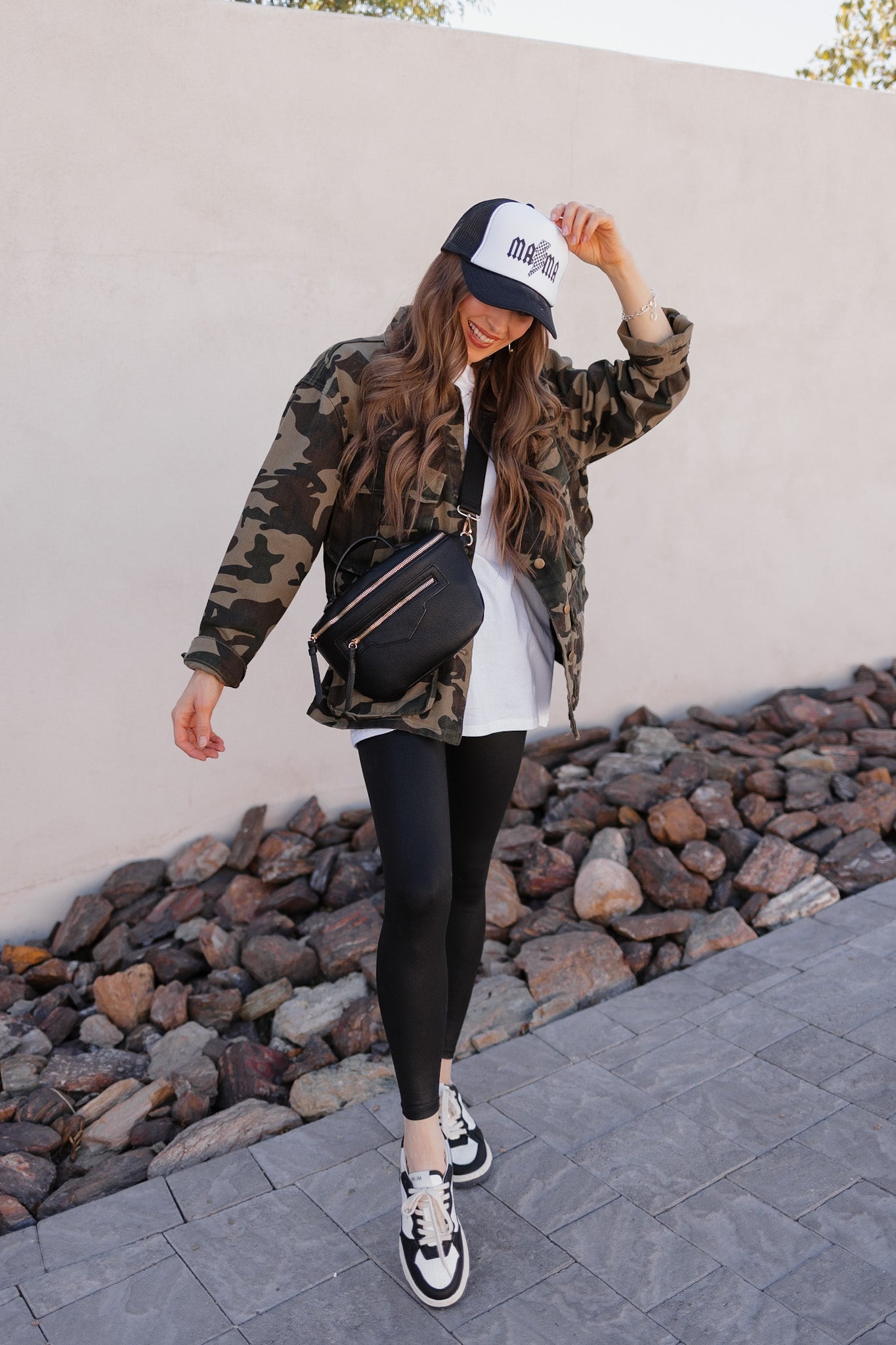 Outlands Oversized Camo Cargo Pocket Denim Jacket-Shackets-Krush Kandy, Women's Online Fashion Boutique Located in Phoenix, Arizona (Scottsdale Area)