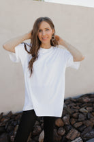 Naturally Cozy Oraganic Cotton Boyfriend Tee-Tops-Krush Kandy, Women's Online Fashion Boutique Located in Phoenix, Arizona (Scottsdale Area)