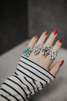 Belles Stone Cluster Set-Ring Sizers-Krush Kandy, Women's Online Fashion Boutique Located in Phoenix, Arizona (Scottsdale Area)