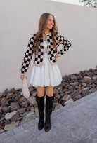 Poetic Ties Long Sleeve Checkered Cardigan-Cardigans-Krush Kandy, Women's Online Fashion Boutique Located in Phoenix, Arizona (Scottsdale Area)