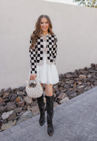 Poetic Ties Long Sleeve Checkered Cardigan-Cardigans-Krush Kandy, Women's Online Fashion Boutique Located in Phoenix, Arizona (Scottsdale Area)