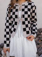 Poetic Ties Long Sleeve Checkered Cardigan-Cardigans-Krush Kandy, Women's Online Fashion Boutique Located in Phoenix, Arizona (Scottsdale Area)