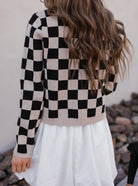 Poetic Ties Long Sleeve Checkered Cardigan-Cardigans-Krush Kandy, Women's Online Fashion Boutique Located in Phoenix, Arizona (Scottsdale Area)