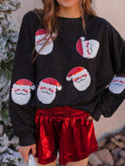 Santa Squad Sequin Knit Sweater-Sweaters-Krush Kandy, Women's Online Fashion Boutique Located in Phoenix, Arizona (Scottsdale Area)