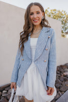 Chateau Chic Lapel Collar Blazer-Blazers-Krush Kandy, Women's Online Fashion Boutique Located in Phoenix, Arizona (Scottsdale Area)