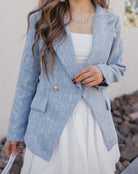 Chateau Chic Lapel Collar Blazer-Blazers-Krush Kandy, Women's Online Fashion Boutique Located in Phoenix, Arizona (Scottsdale Area)