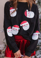 Santa Squad Sequin Knit Sweater-Sweaters-Krush Kandy, Women's Online Fashion Boutique Located in Phoenix, Arizona (Scottsdale Area)