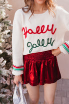 Tinsel Town Holly & Jolly Knit Sweater-Sweaters-Krush Kandy, Women's Online Fashion Boutique Located in Phoenix, Arizona (Scottsdale Area)