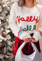 Tinsel Town Holly & Jolly Knit Sweater-Sweaters-Krush Kandy, Women's Online Fashion Boutique Located in Phoenix, Arizona (Scottsdale Area)