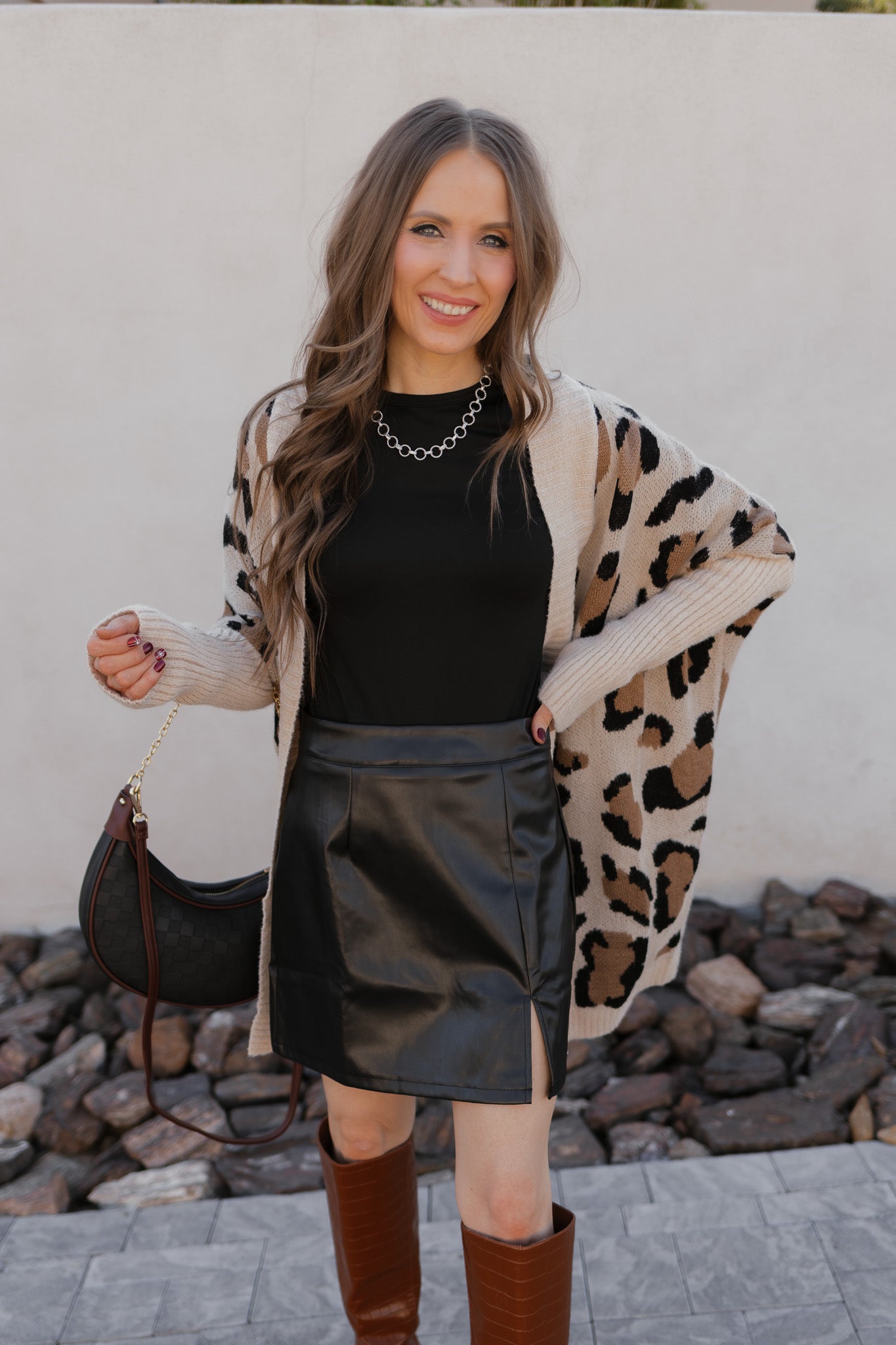 The Leo Luxe Leopard Pattern Open Cardigan-Cardigans-Krush Kandy, Women's Online Fashion Boutique Located in Phoenix, Arizona (Scottsdale Area)