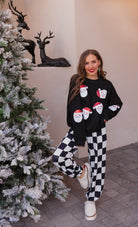 Santa Squad Sequin Knit Sweater-Sweaters-Krush Kandy, Women's Online Fashion Boutique Located in Phoenix, Arizona (Scottsdale Area)