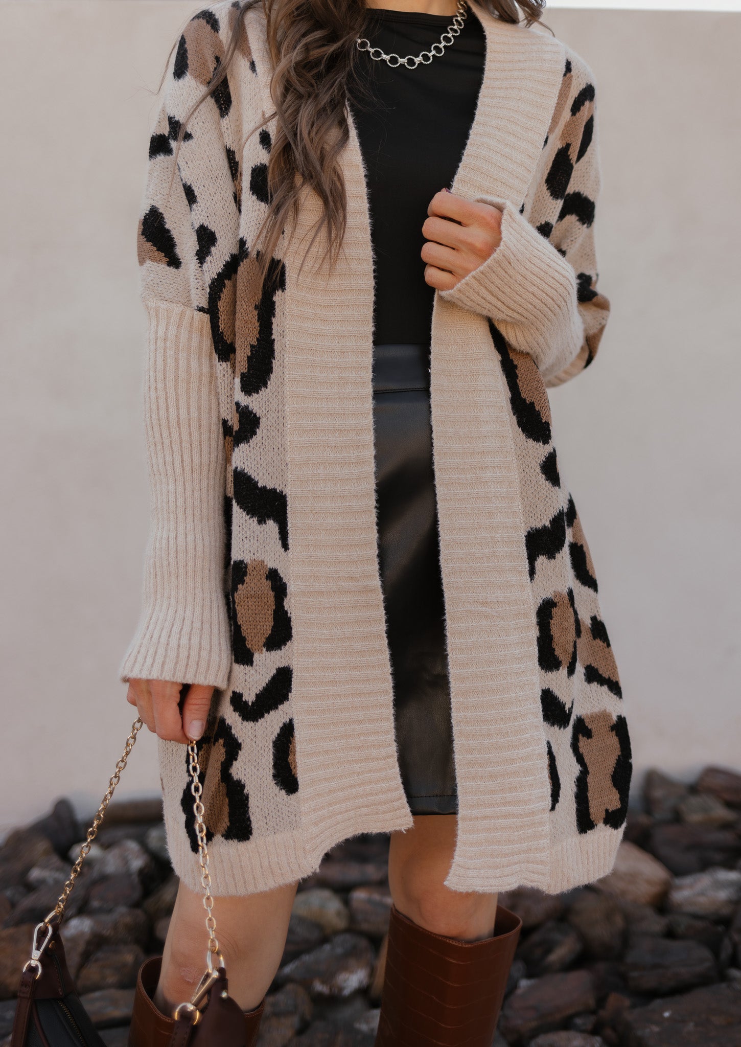 The Leo Luxe Leopard Pattern Open Cardigan-Cardigans-Krush Kandy, Women's Online Fashion Boutique Located in Phoenix, Arizona (Scottsdale Area)