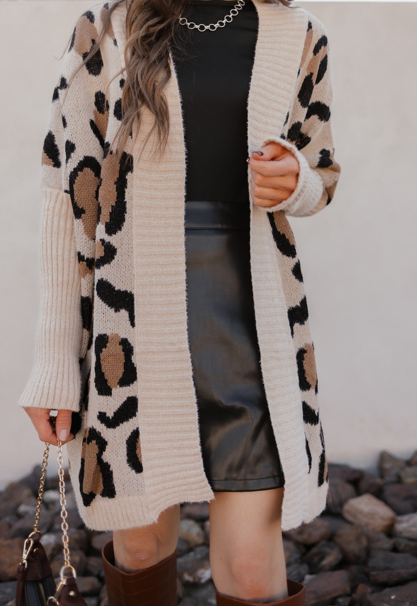 The Leo Luxe Leopard Pattern Open Cardigan-Cardigans-Krush Kandy, Women's Online Fashion Boutique Located in Phoenix, Arizona (Scottsdale Area)