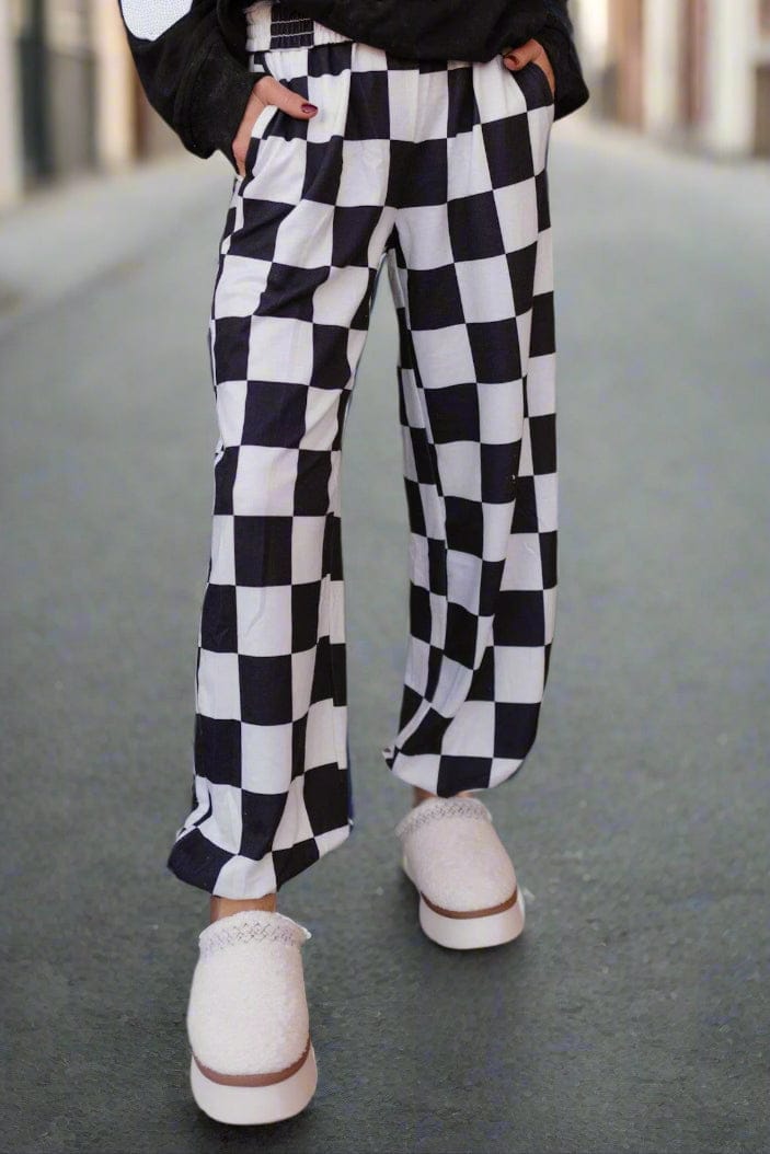 Street Check Vibes Checked Jogger Pants