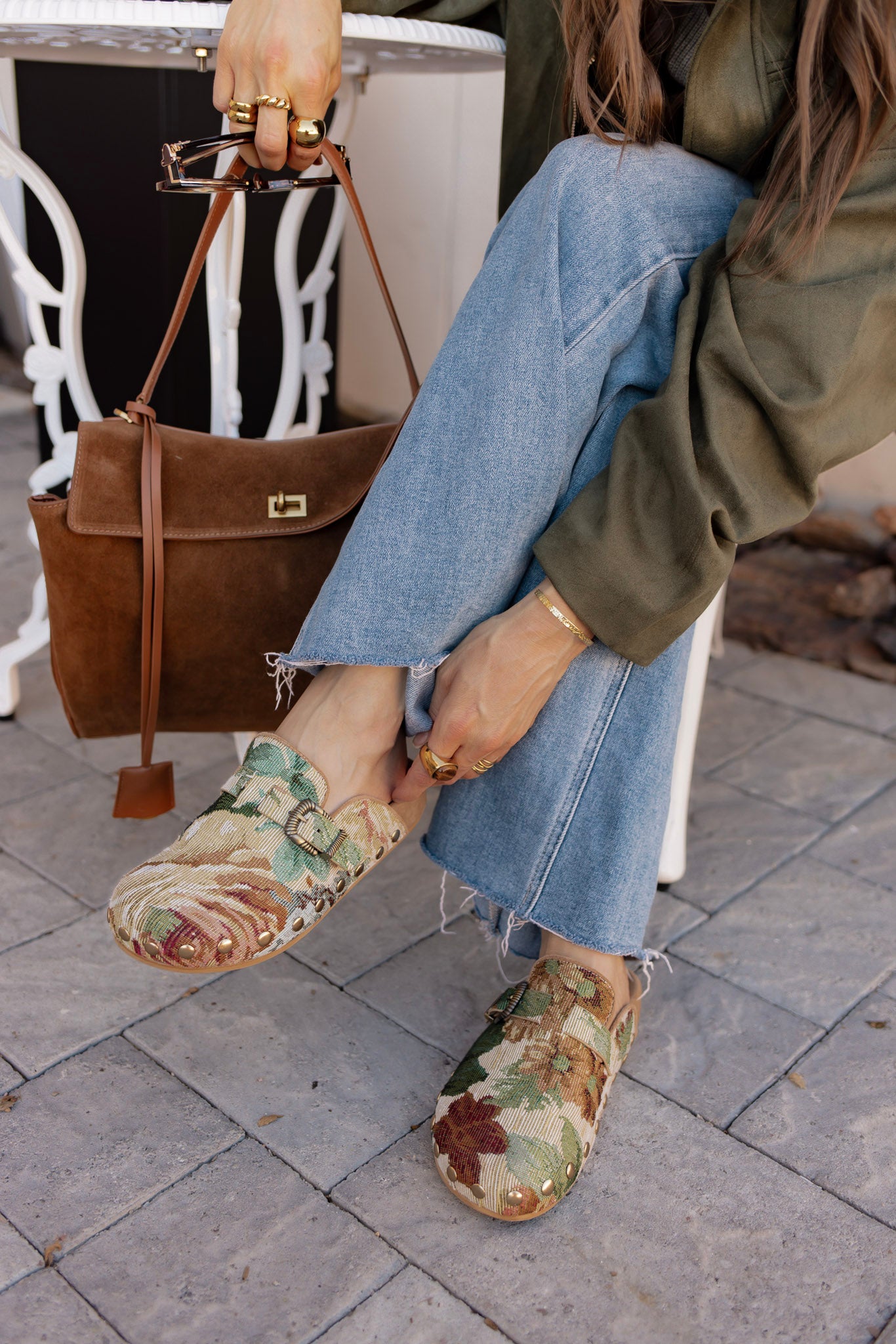 The Toni - Studded Buckle Clogs-Shoes-Krush Kandy, Women's Online Fashion Boutique Located in Phoenix, Arizona (Scottsdale Area)
