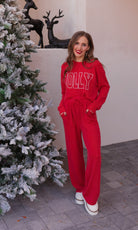 Just Jolly Corded Lounge Set-Loungewear-Krush Kandy, Women's Online Fashion Boutique Located in Phoenix, Arizona (Scottsdale Area)