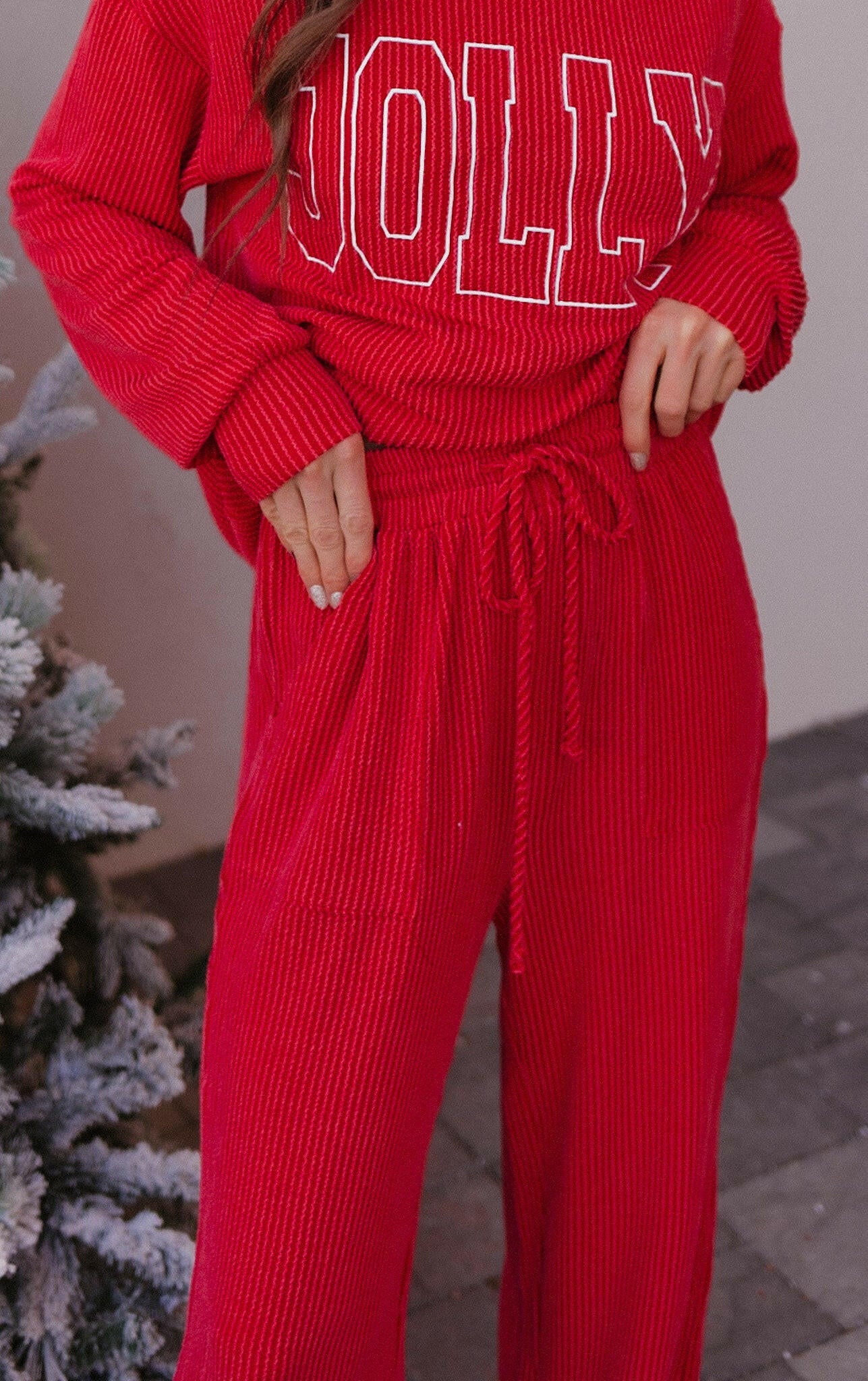 Just Jolly Corded Lounge Set-Loungewear-Krush Kandy, Women's Online Fashion Boutique Located in Phoenix, Arizona (Scottsdale Area)