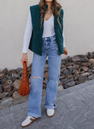 Fireside Charm Corduroy Puffer Vest-Vests-Krush Kandy, Women's Online Fashion Boutique Located in Phoenix, Arizona (Scottsdale Area)