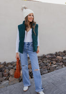 Fireside Charm Corduroy Puffer Vest-Vests-Krush Kandy, Women's Online Fashion Boutique Located in Phoenix, Arizona (Scottsdale Area)