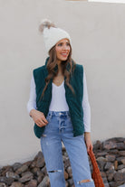 Fireside Charm Corduroy Puffer Vest-Vests-Krush Kandy, Women's Online Fashion Boutique Located in Phoenix, Arizona (Scottsdale Area)