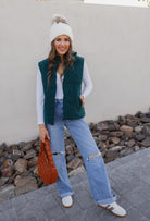 Fireside Charm Corduroy Puffer Vest-Vests-Krush Kandy, Women's Online Fashion Boutique Located in Phoenix, Arizona (Scottsdale Area)