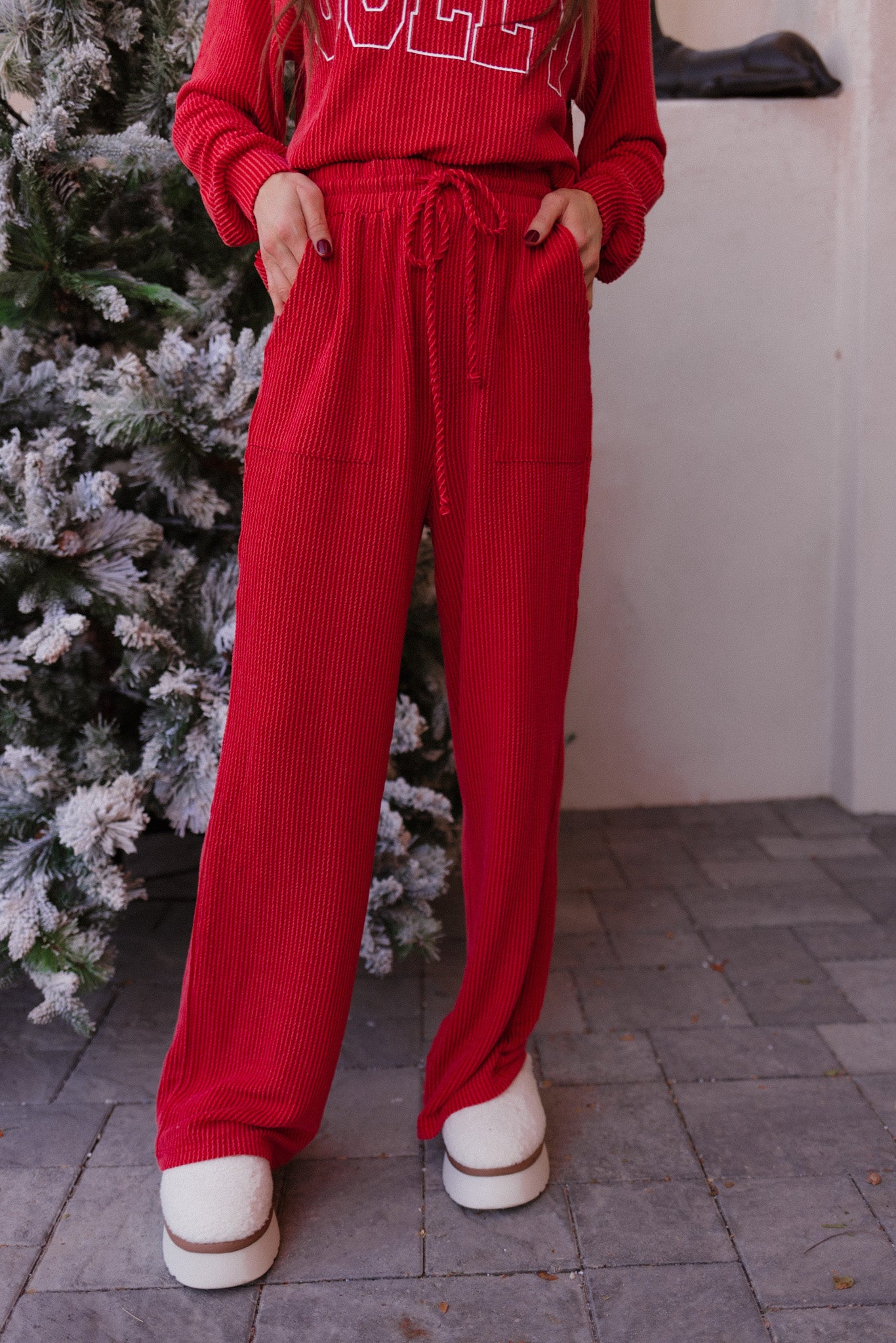 Just Jolly Corded Lounge Set-Loungewear-Krush Kandy, Women's Online Fashion Boutique Located in Phoenix, Arizona (Scottsdale Area)