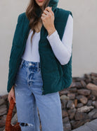 Fireside Charm Corduroy Puffer Vest-Vests-Krush Kandy, Women's Online Fashion Boutique Located in Phoenix, Arizona (Scottsdale Area)