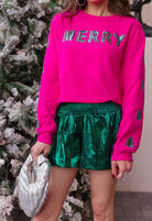 Merry Trees Lane Sequin Knit Sweater-Sweaters-Krush Kandy, Women's Online Fashion Boutique Located in Phoenix, Arizona (Scottsdale Area)