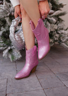 Rhinestone Rodeo Stacked Heel Cowboy Boots-Booties-Krush Kandy, Women's Online Fashion Boutique Located in Phoenix, Arizona (Scottsdale Area)