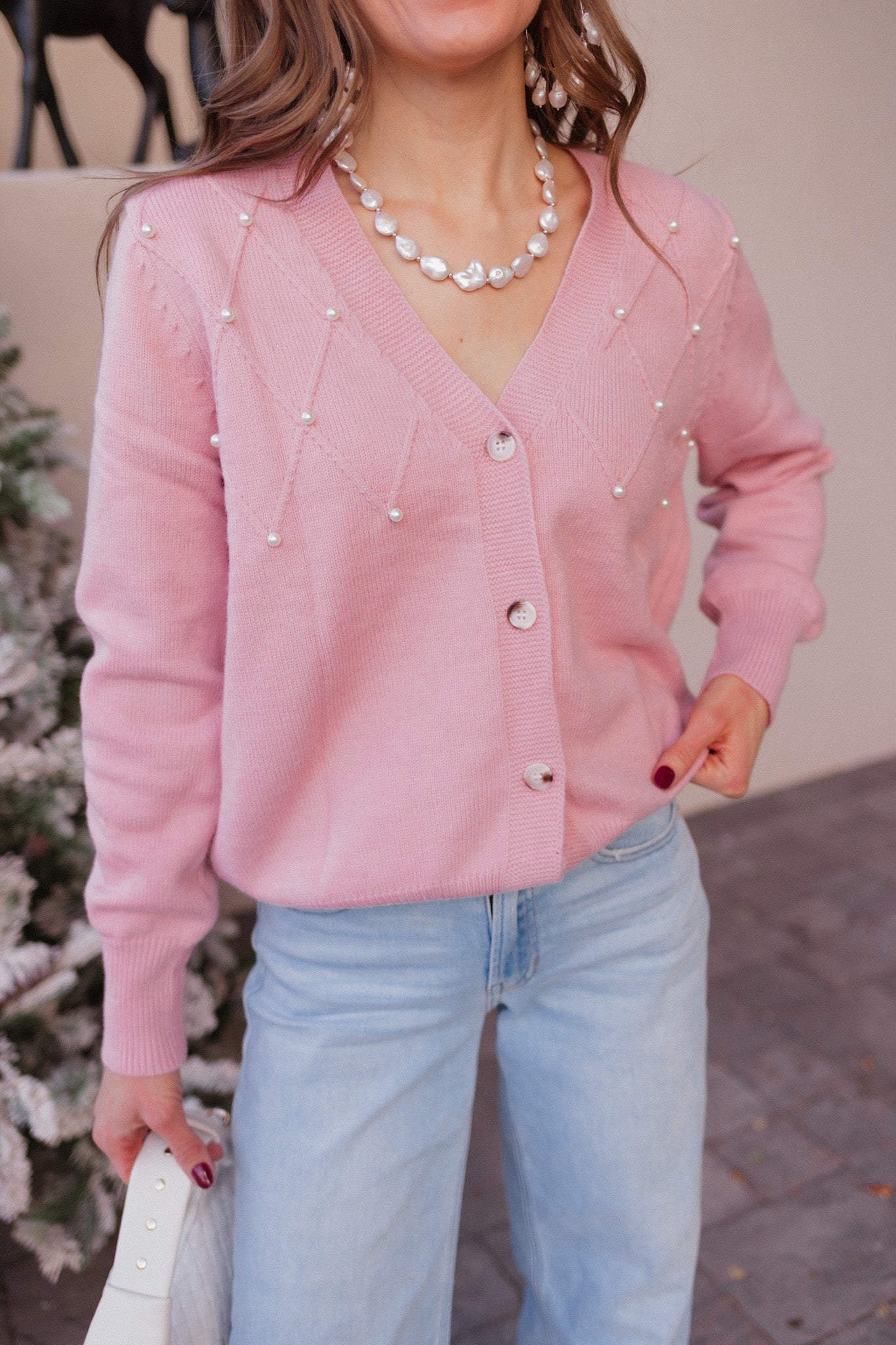 Sugar Pearl Dreams Cardigan Sweater-Sweaters-Krush Kandy, Women's Online Fashion Boutique Located in Phoenix, Arizona (Scottsdale Area)