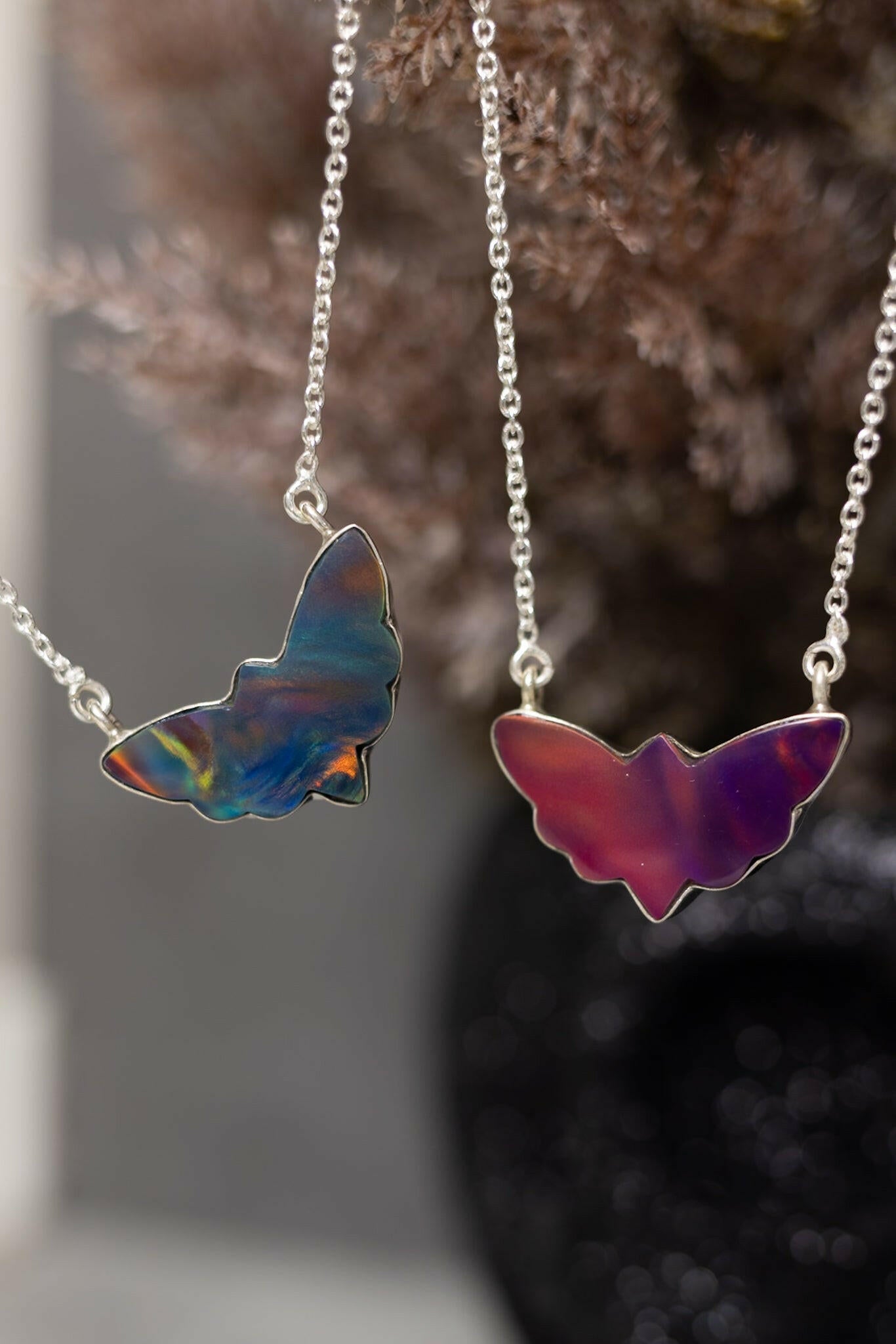 Moth Slabs-Chain Necklaces-Krush Kandy, Women's Online Fashion Boutique Located in Phoenix, Arizona (Scottsdale Area)