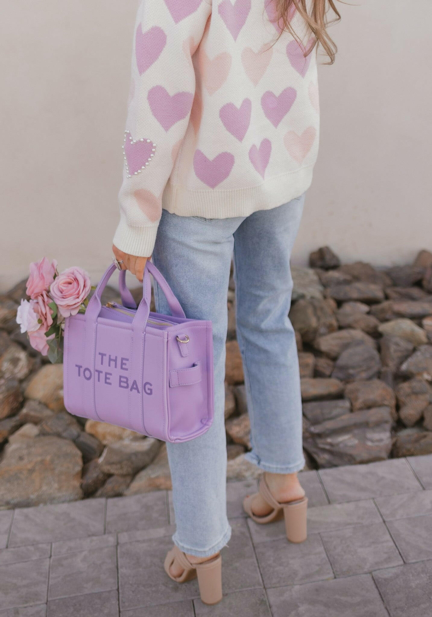 Hearts Galore Luxe Pearl Detail Sweater-Sweaters-Krush Kandy, Women's Online Fashion Boutique Located in Phoenix, Arizona (Scottsdale Area)