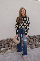 Hearts Galore Luxe Pearl Detail Sweater-Sweaters-Krush Kandy, Women's Online Fashion Boutique Located in Phoenix, Arizona (Scottsdale Area)