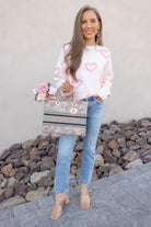 Sweetheart Luxe Knit Sweater-Sweaters-Krush Kandy, Women's Online Fashion Boutique Located in Phoenix, Arizona (Scottsdale Area)