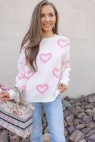 Sweetheart Luxe Knit Sweater-Sweaters-Krush Kandy, Women's Online Fashion Boutique Located in Phoenix, Arizona (Scottsdale Area)