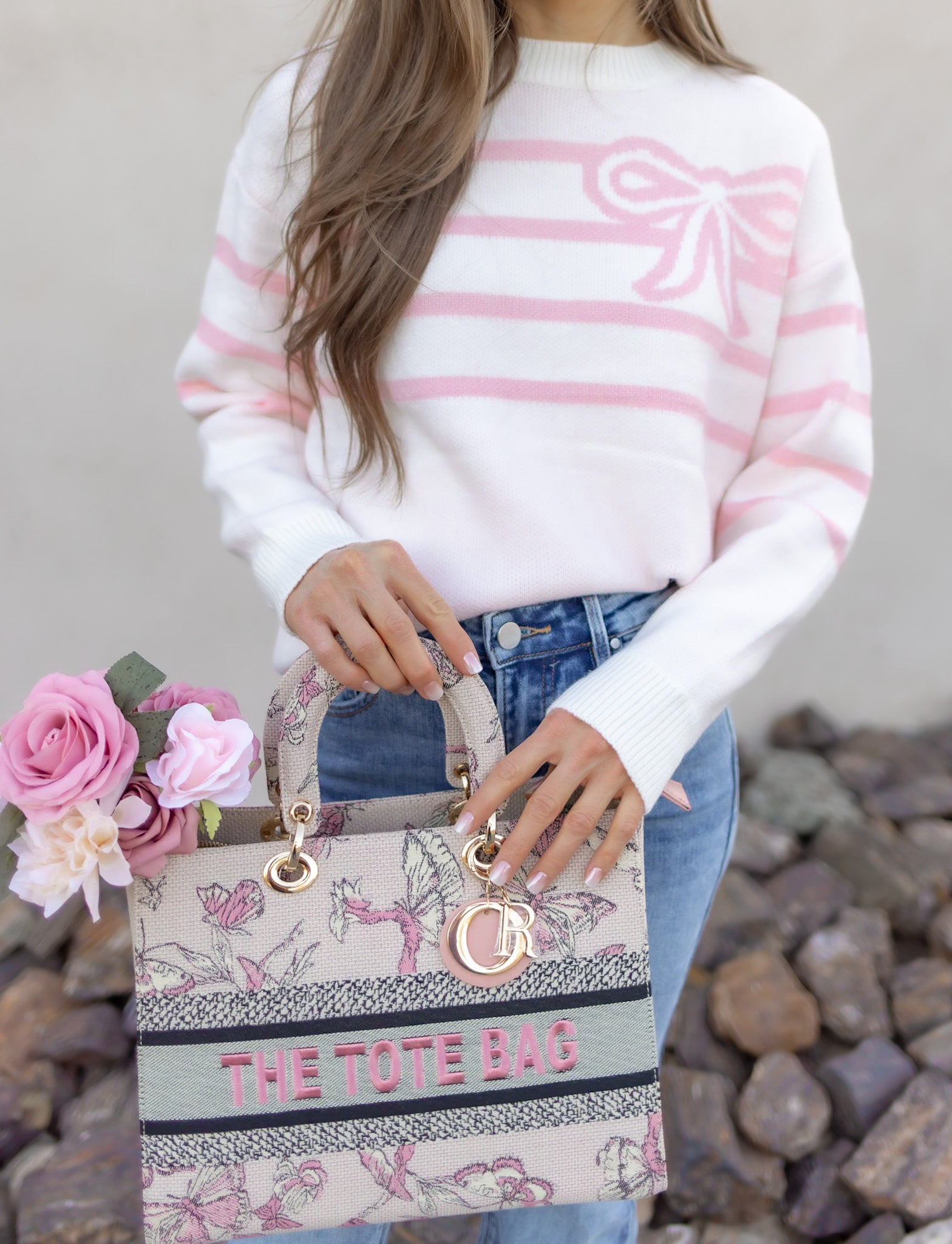 Mini Butterfly Stroll Tote Bag Handbag-Purses & Bags-Krush Kandy, Women's Online Fashion Boutique Located in Phoenix, Arizona (Scottsdale Area)