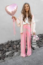 Sweetheart Striped Lounge Pants-Loungewear-Krush Kandy, Women's Online Fashion Boutique Located in Phoenix, Arizona (Scottsdale Area)