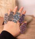 Iris Stone Ring-Band Rings-Krush Kandy, Women's Online Fashion Boutique Located in Phoenix, Arizona (Scottsdale Area)