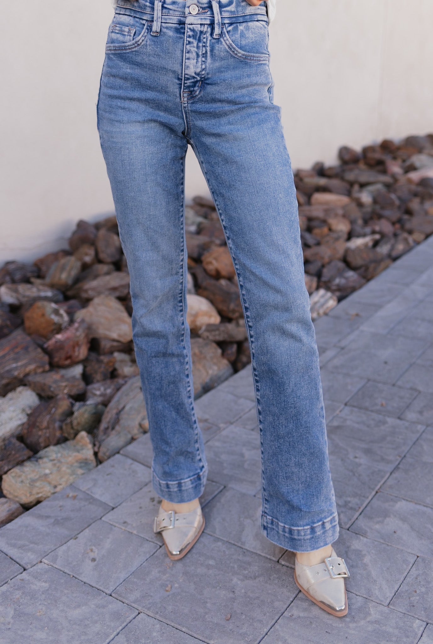 Sunset Highways Tummy Control Bootcut Vervet Jeans ( PLUS / REG)-Jeans-Krush Kandy, Women's Online Fashion Boutique Located in Phoenix, Arizona (Scottsdale Area)