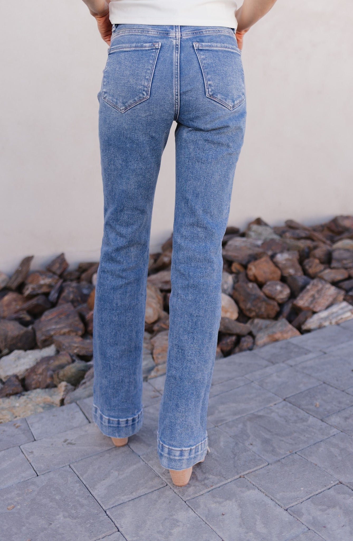 Sunset Highways Tummy Control Bootcut Vervet Jeans ( PLUS / REG)-Jeans-Krush Kandy, Women's Online Fashion Boutique Located in Phoenix, Arizona (Scottsdale Area)