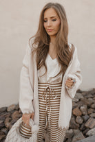 Contrast Open Front Dropped Shoulder Cardigan-Cardigans-Krush Kandy, Women's Online Fashion Boutique Located in Phoenix, Arizona (Scottsdale Area)