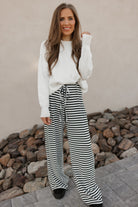 Sweetheart Striped Lounge Pants-Loungewear-Krush Kandy, Women's Online Fashion Boutique Located in Phoenix, Arizona (Scottsdale Area)