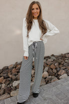 Sweetheart Striped Lounge Pants-Loungewear-Krush Kandy, Women's Online Fashion Boutique Located in Phoenix, Arizona (Scottsdale Area)